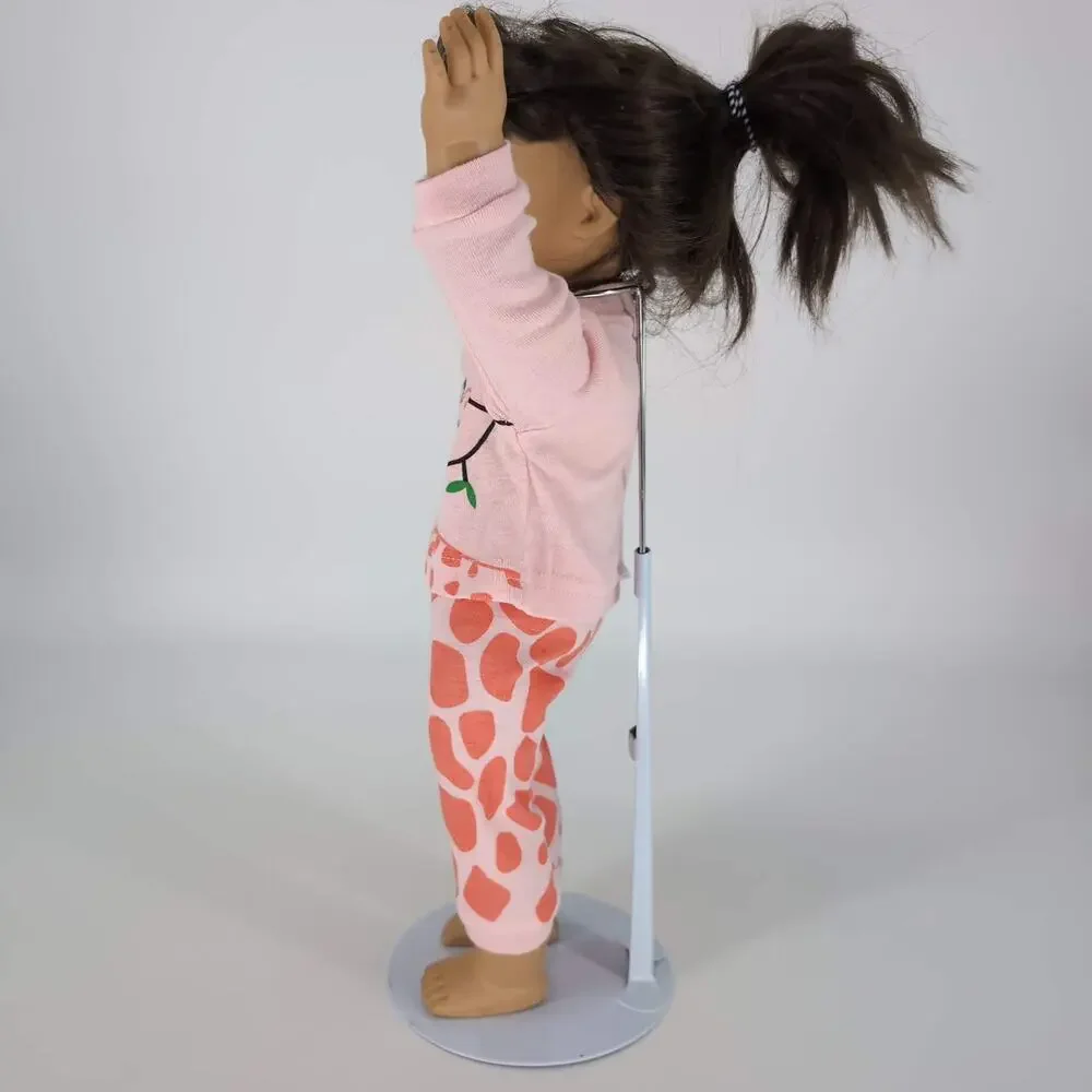 Babyroom PJs for Dolls Pink & Orange Two Piece Giraffe Pajamas Set for 18